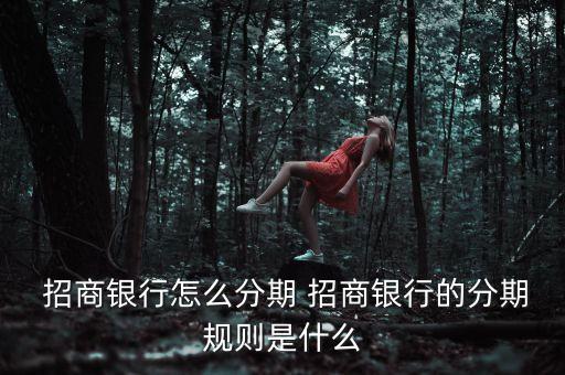 招商信用卡分期推销