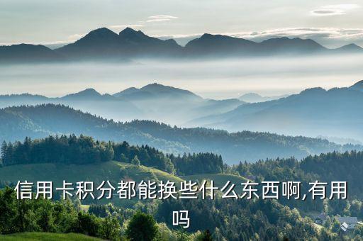 信用卡积分都能换些什么东西啊,有用吗