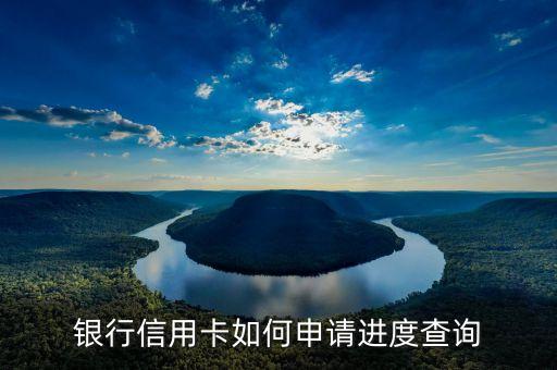 银行信用卡如何申请进度查询