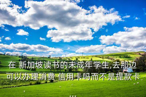 在 新加坡读书的未成年学生,去那边可以办理消费 信用卡吗而不是提款卡...
