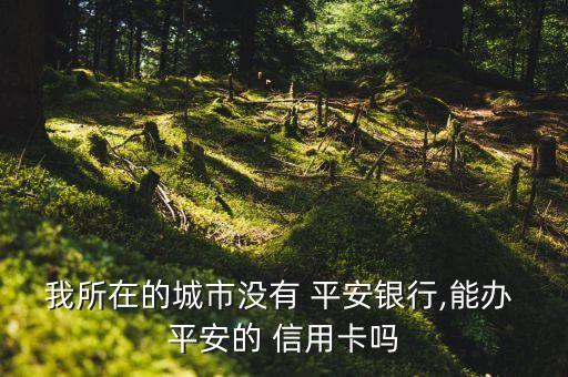 我所在的城市没有 平安银行,能办 平安的 信用卡吗