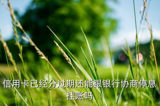 信用卡已经分过期还能跟银行协商停息挂账吗
