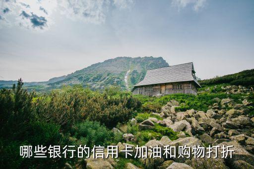 哪些银行的信用卡加油和购物打折