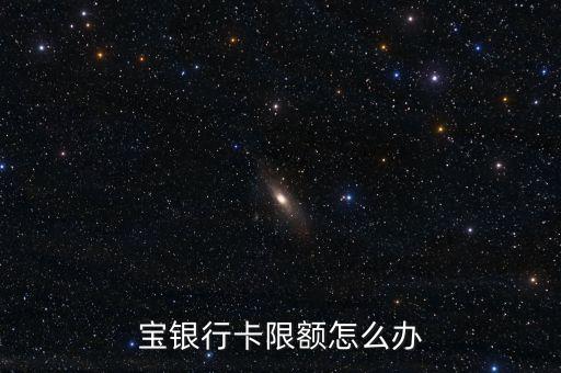 宝银行卡限额怎么办