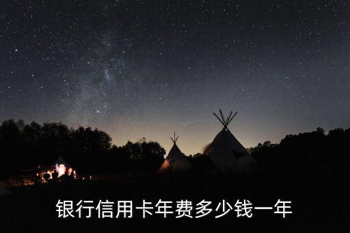 银行信用卡年费多少钱一年