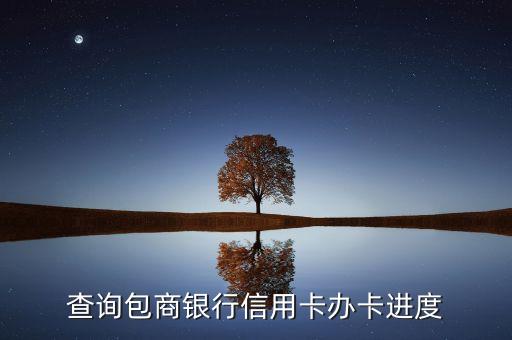 查询包商银行信用卡办卡进度