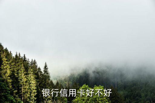 银行信用卡好不好