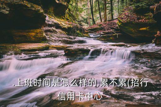 .上班时间是怎么样的,累不累(招行信用卡中心