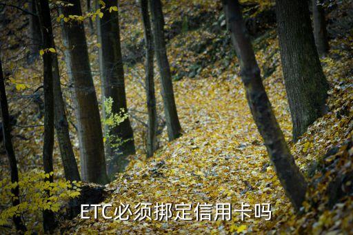 ETC必须挷定信用卡吗