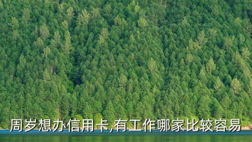 周岁想办信用卡,有工作哪家比较容易