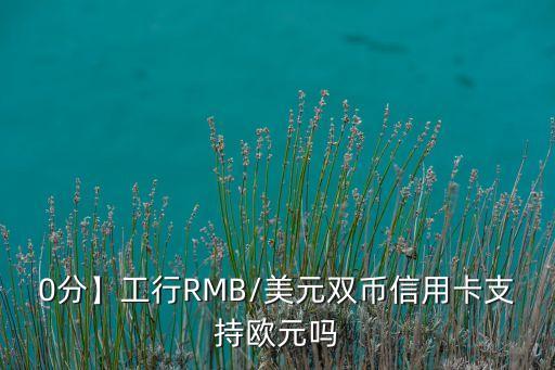 0分】工行RMB/美元双币信用卡支持欧元吗