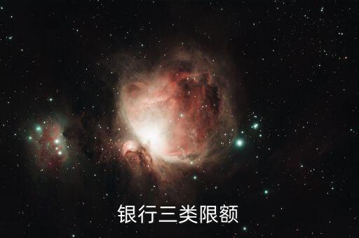 银行三类限额