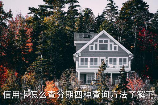 信用卡怎么查分期四种查询方法了解下