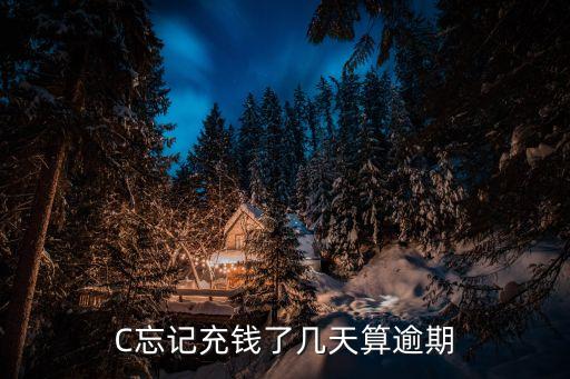 C忘记充钱了几天算逾期