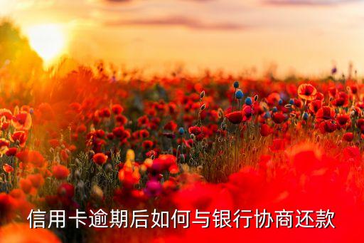 信用卡逾期后如何与银行协商还款