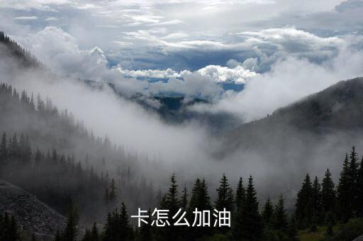 卡怎么加油