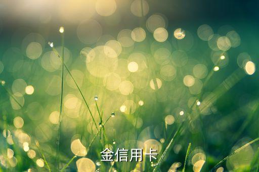 金信用卡