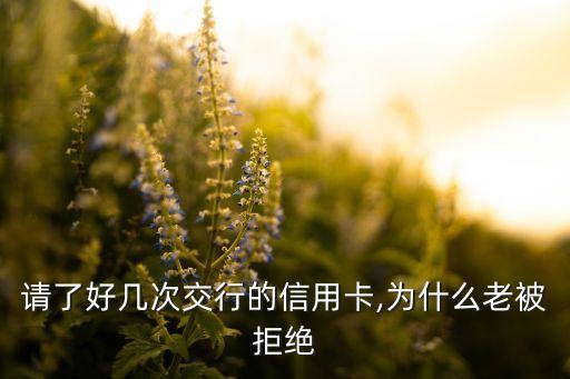 想申请信用卡怕被拒,申请信用卡被秒拒