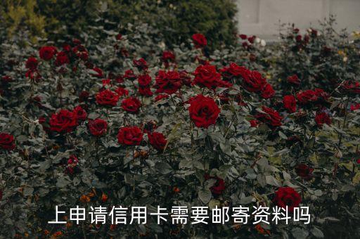 上申请信用卡需要邮寄资料吗