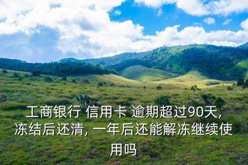 工商银行 信用卡 逾期超过90天,冻结后还清, 一年后还能解冻继续使用吗