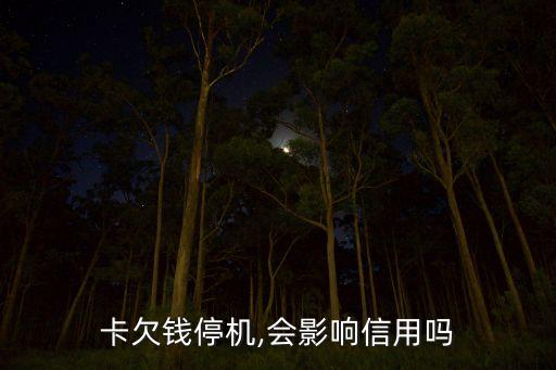 欠费不交会影响信用,手机欠费不交会影响信用