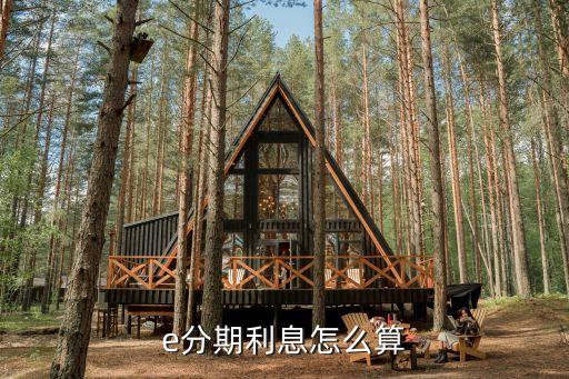 e分期利息怎么算