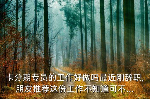信用卡分期专员挣钱吗,你用信用卡分期赚钱吗