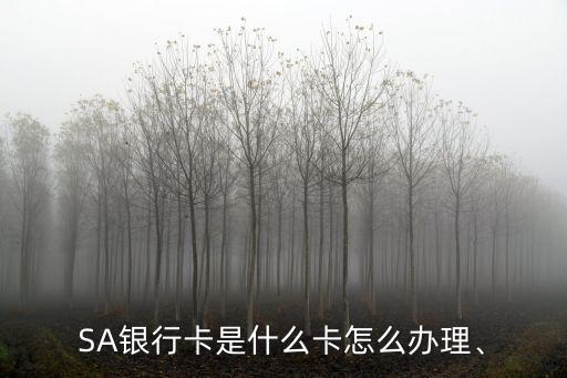 SA银行卡是什么卡怎么办理、