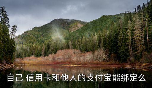 自己 信用卡和他人的支付宝能绑定么