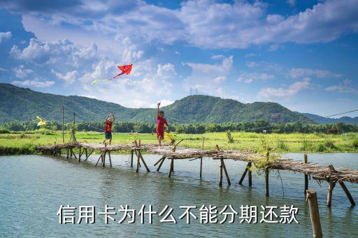 信用卡为什么不能分期还款