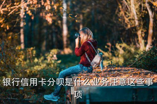 银行信用卡分呗是什么业务注意这些事项