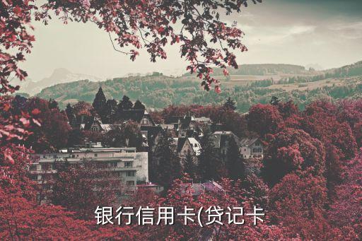 银行信用卡(贷记卡