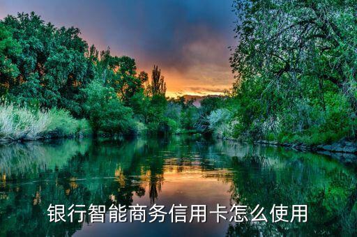 银行智能商务信用卡怎么使用