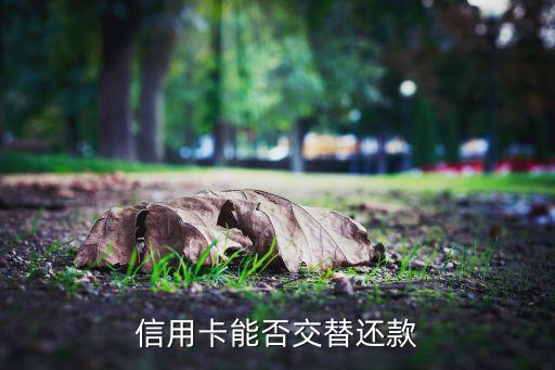 信用卡能否交替还款