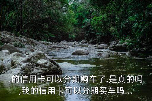 .的信用卡可以分期购车了,是真的吗,我的信用卡可以分期买车吗...