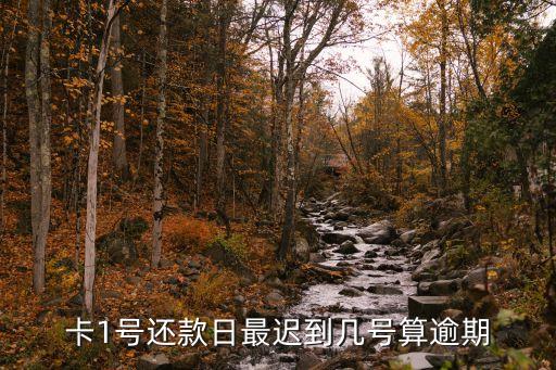 卡1号还款日最迟到几号算逾期