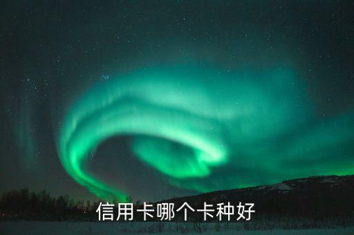 信用卡哪个卡种好