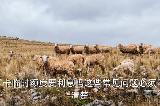 卡临时额度要利息吗这些常见问题必须清楚