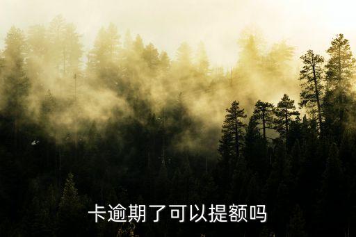 卡逾期了可以提额吗