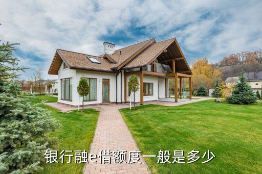 银行融e借额度一般是多少