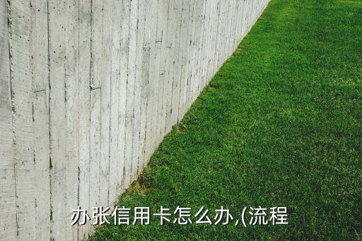 办张信用卡怎么办,(流程
