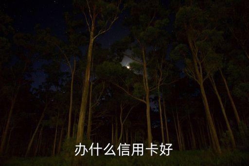 办什么信用卡好