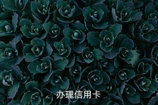 办理信用卡