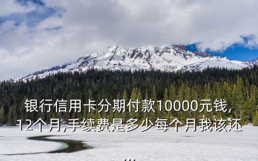 一万八信用卡分期12个月,信用卡12月份一万期的利息是多少