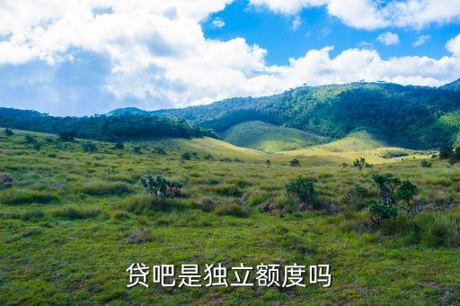 贷吧是独立额度吗