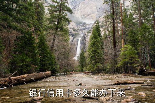 银行信用卡多久能办下来