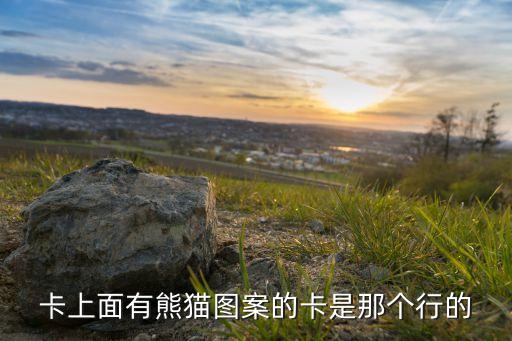 卡上面有熊猫图案的卡是那个行的