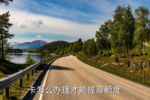 卡怎么办理才能提高额度