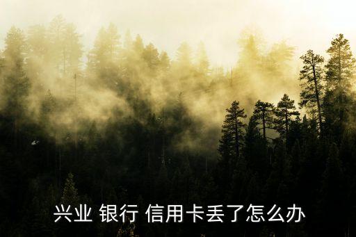 兴业银行信用卡如何挂失