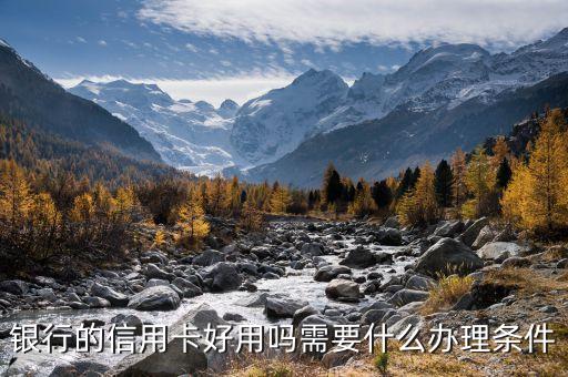 银行的信用卡好用吗需要什么办理条件
